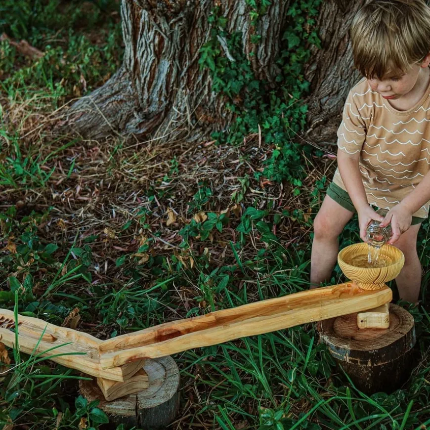 Explore Nook Messy Play Wooden Water Ways Channelling Set