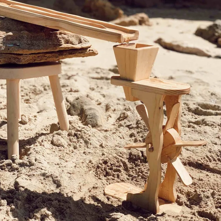 Explore Nook Water & Messy Play Wooden Sand & Water Wheel