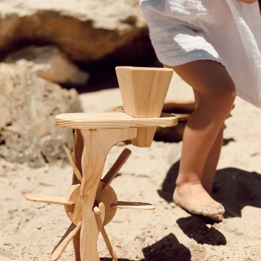 Explore Nook Water & Messy Play Wooden Sand & Water Wheel