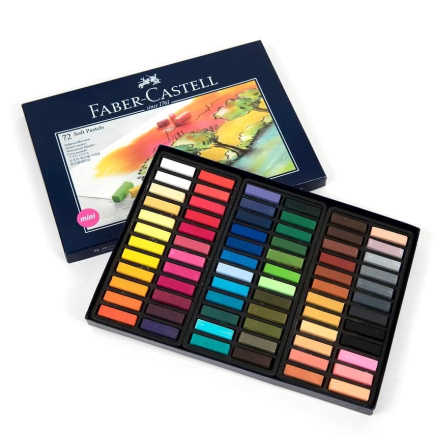 Faber Castell Half Length Soft Pastels Assorted 72pk