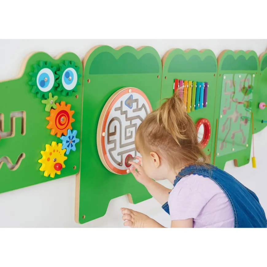 Fine Motor Crocodile Wall Panel