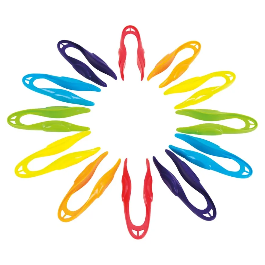 Fine Motor Plastic Grasping Tweezers 12pk