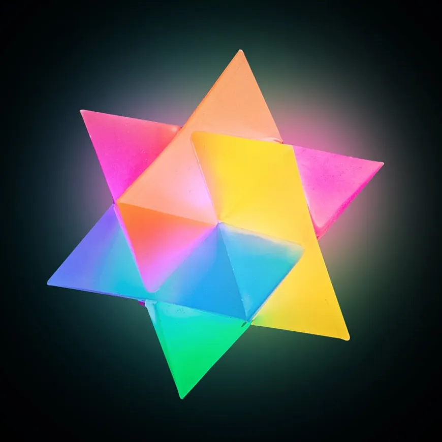 Flashing Star Prism LED Light-Up Ball