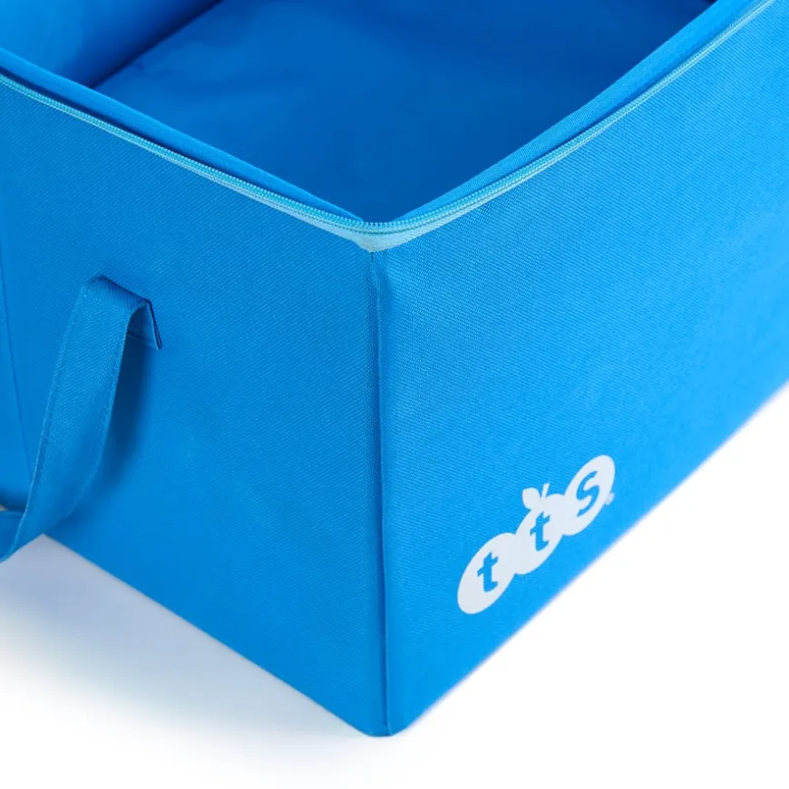 Folding Canvas Blue Box L50 x W40 x D28cm