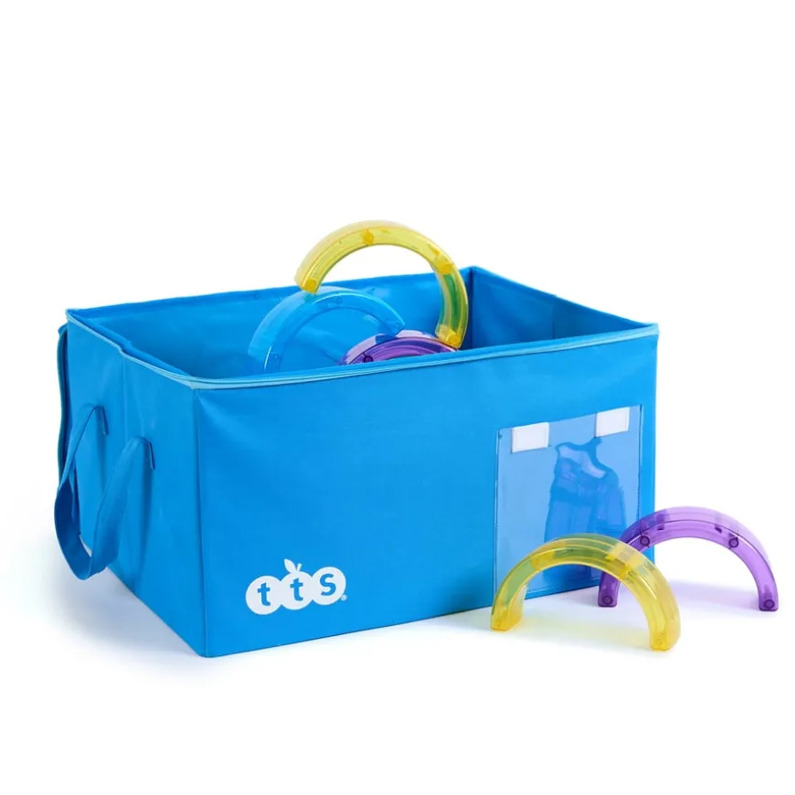 Folding Canvas Blue Box L50 x W40 x D28cm