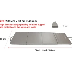 Four-Fold Gym Exercise Mat 6x2ft