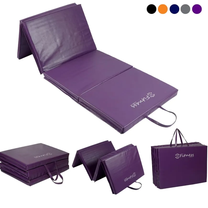 Four-Fold Gym Exercise Mat 6x2ft