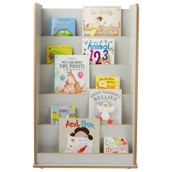 Free Standing Book Display Unit Grey