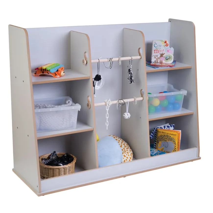 Free Standing Loose Parts and Shelving Set Grey