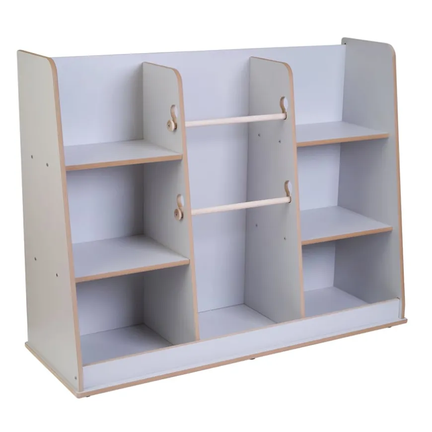 Free Standing Loose Parts Shelf Unit Grey