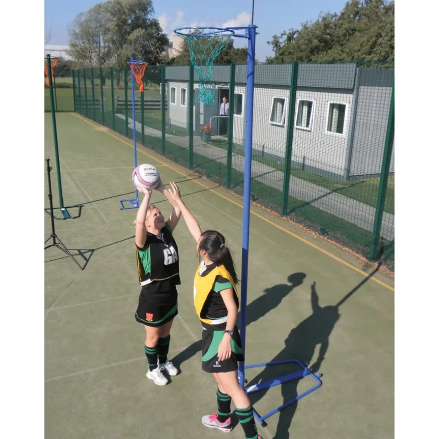 Freestanding Wheelaway Netball Posts 10mm Ring