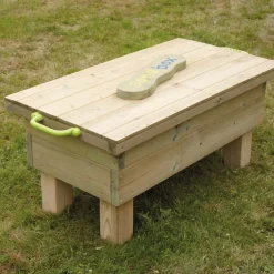Free Standing Wooden Sandpit H56 x W57 x L120cm