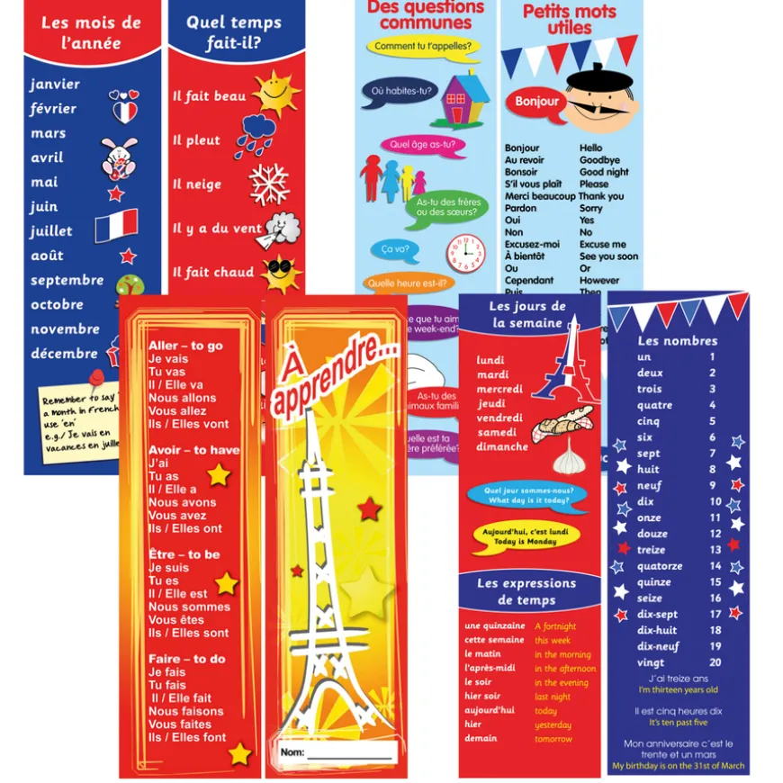 French Bookmarks 80pk