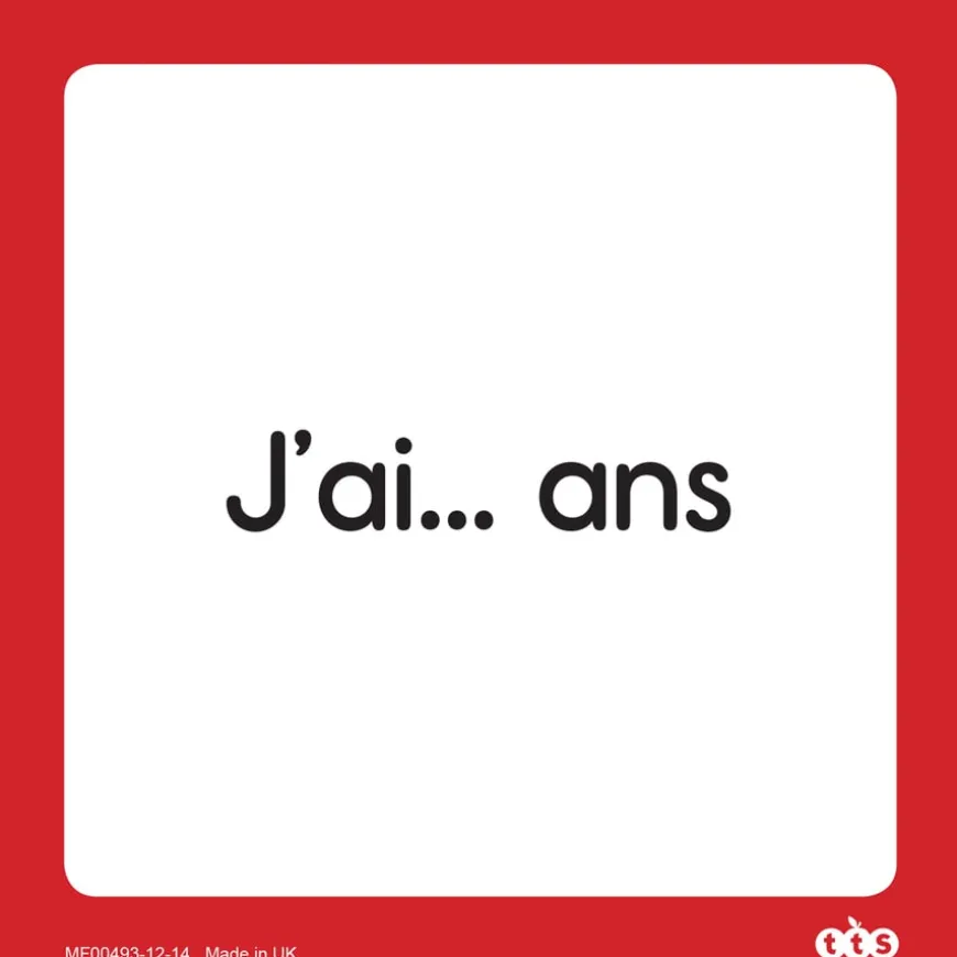 French Foam Dice Cards 48pk