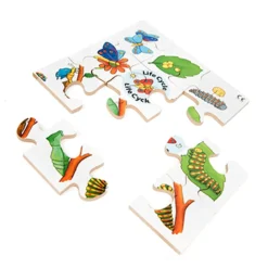 Frog, Duck, Butterfly and Tree Life Cycle Jigsaws
