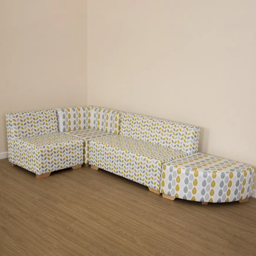Geo Wipe Clean Modular Corner Sofa Set