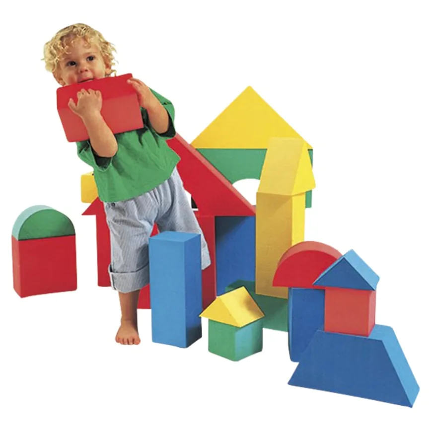 Giant Foam Coloured Building Blocks 32pk