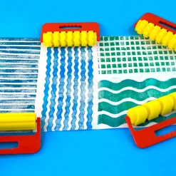 Giant Foam Pattern Rollers 4pk