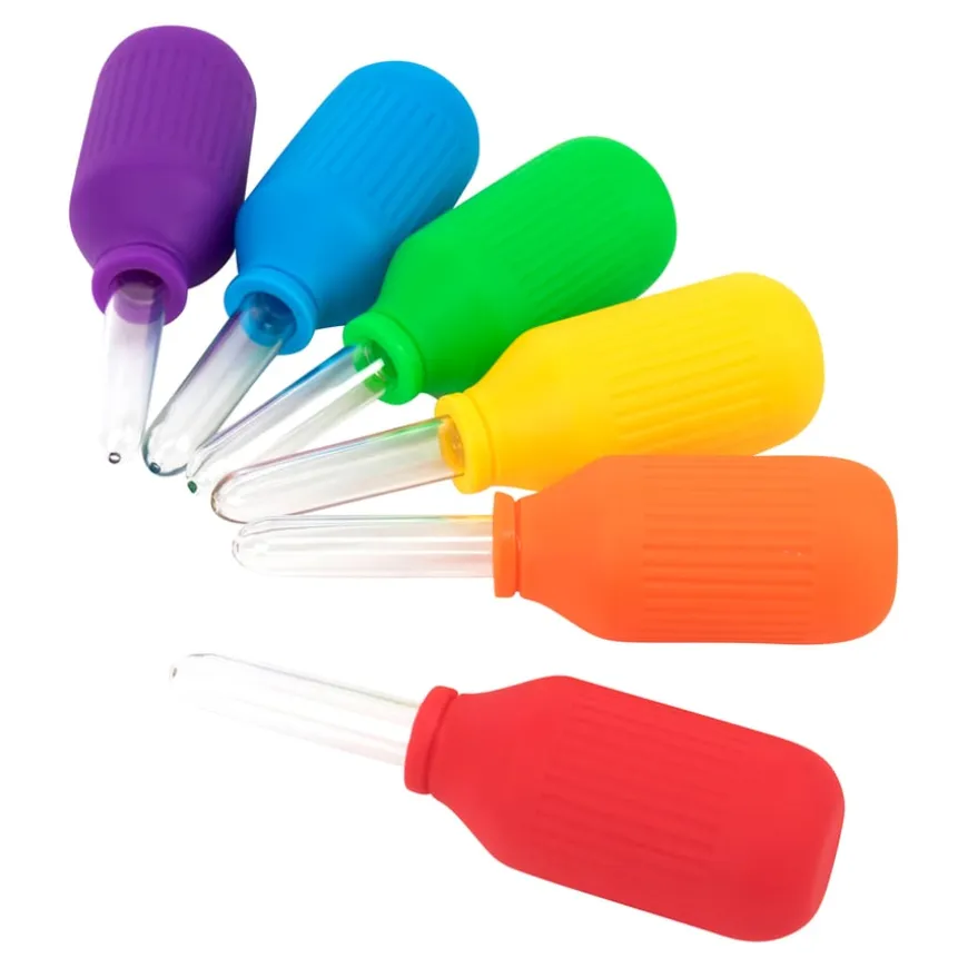 Giant Messy Play Pipettes with Stand 6pk