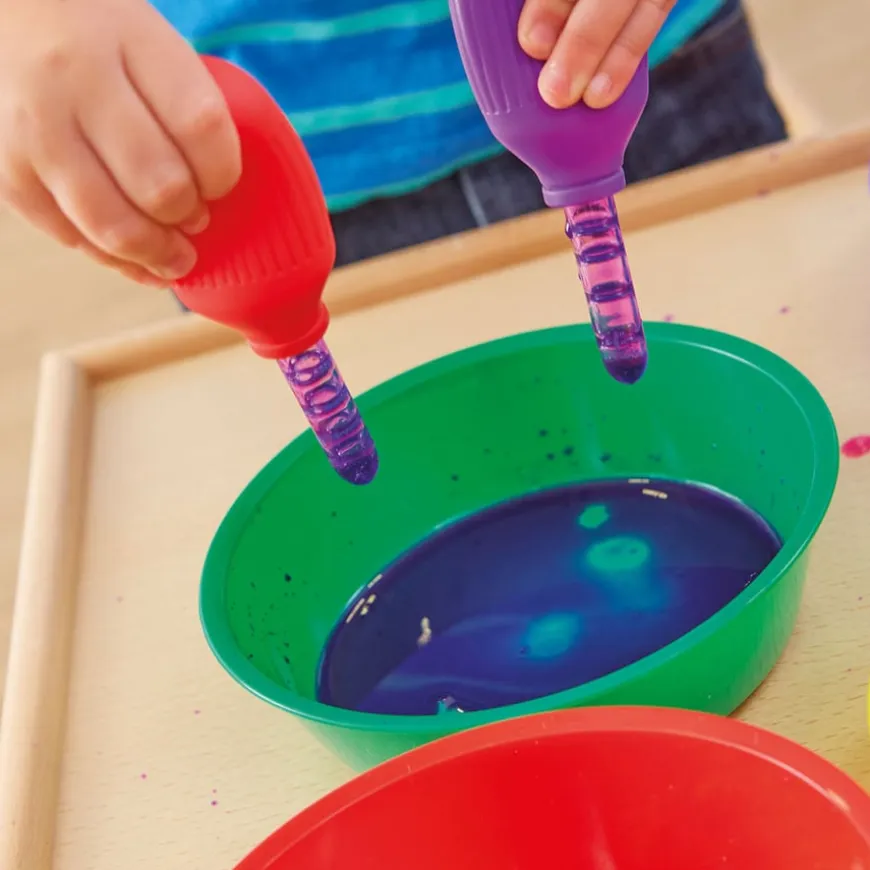Giant Messy Play Pipettes with Stand 6pk