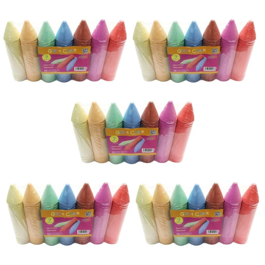 Giant Pavement Chalk Sticks Assorted