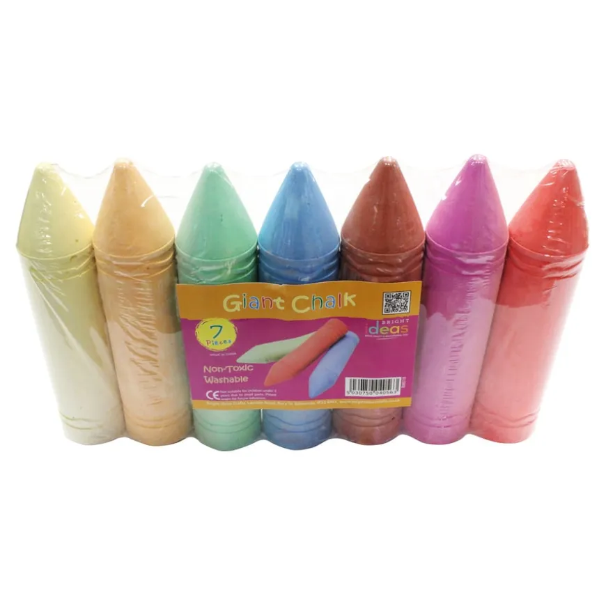 Giant Pavement Chalk Sticks Assorted