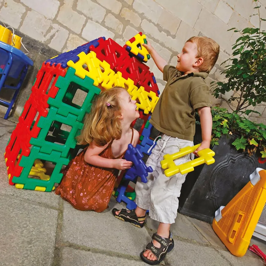 Giant Polydron Recycled Construction Class Set 80pk