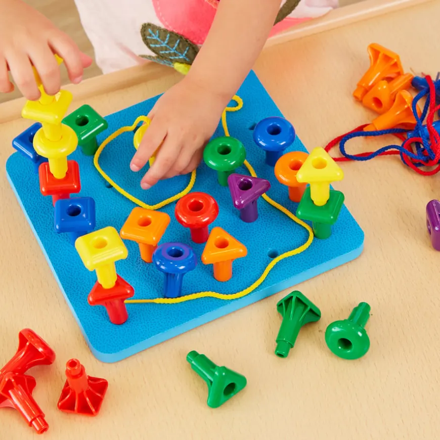 Giant Rainbow Pegs and Board