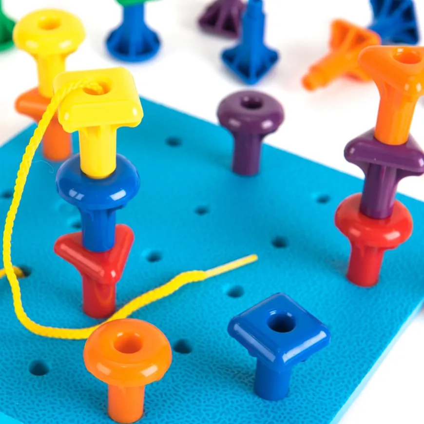 Giant Rainbow Pegs and Board