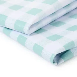 Gingham Tablecloth Duck Egg 2pk 1.4 x1.7m