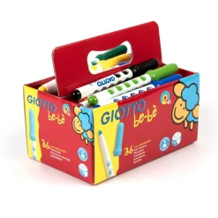 Giotto Be-Be Super Fibre Tipped Pens Assorted 36pk