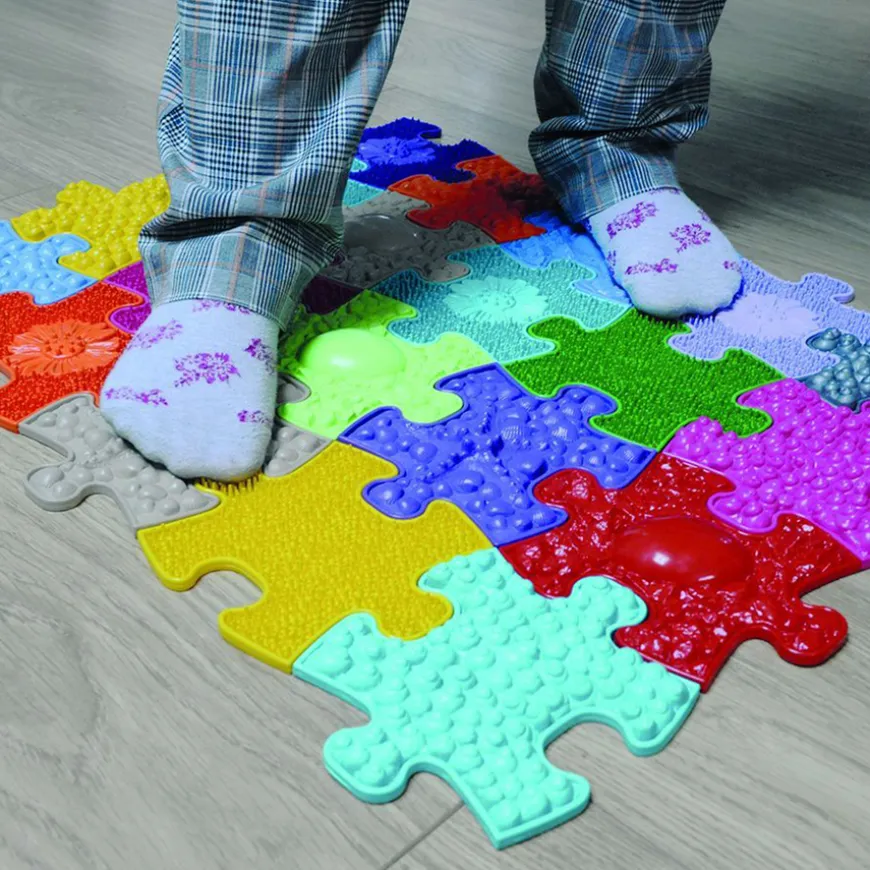 Happy Feet Mini Muffik Sensory Play Mats 20pk