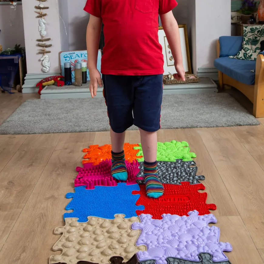 Happy Feet Sensory Play Mats 19pk