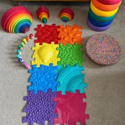 Happy Feet Sensory Play Mats 8pk