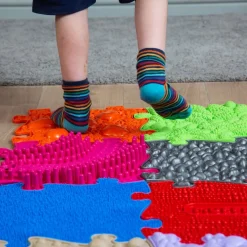 Happy Feet Textured Play Mats 16pk