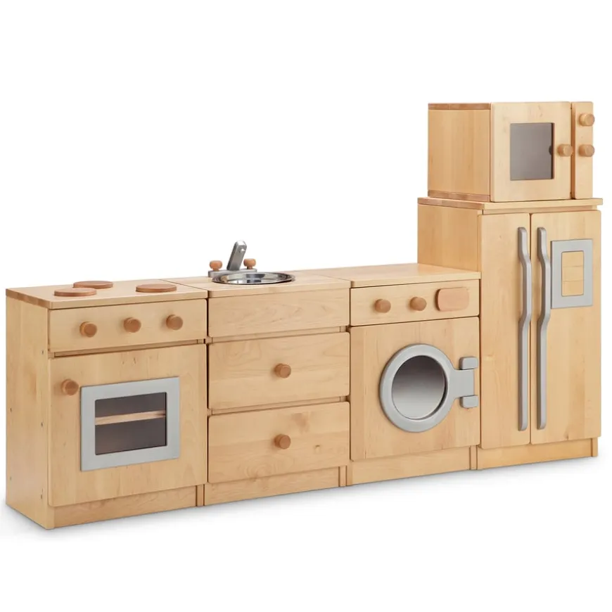 Hardwood Role Play Kitchen Units