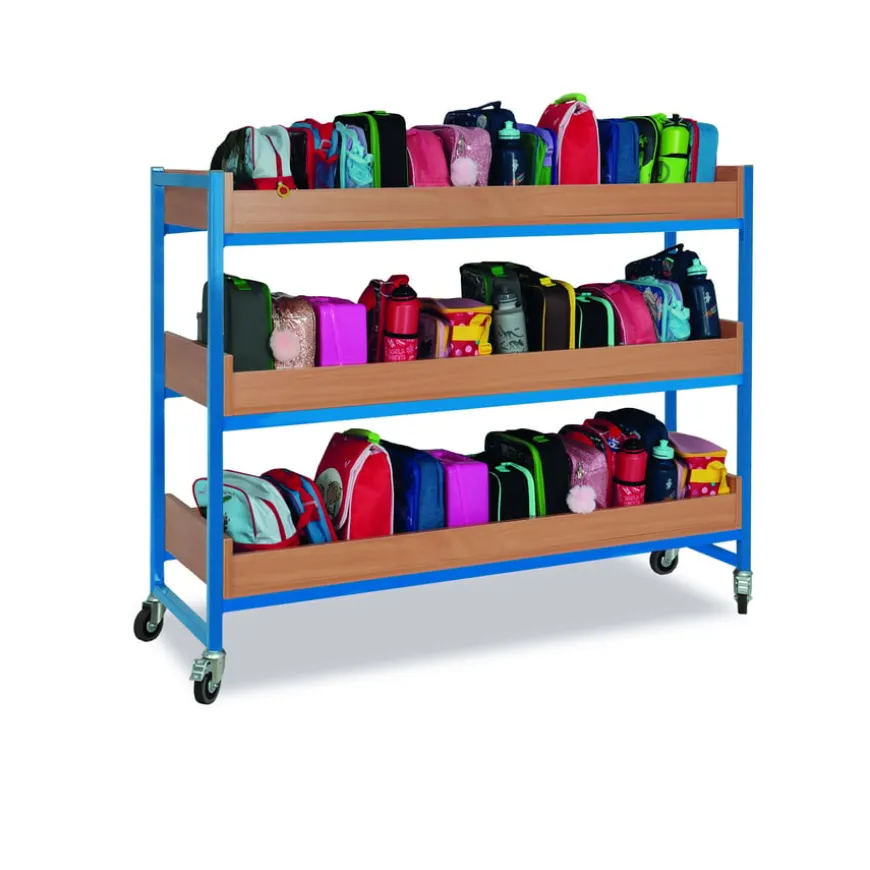Heavy Duty 42 Lunchbox Trolley Beech Cyan