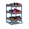 Heavy Duty 36 Lunchbox Trolley Beech Cyan