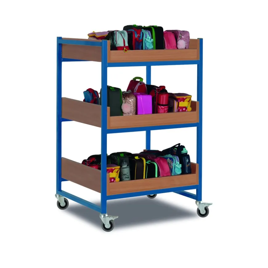 Heavy Duty 36 Lunchbox Trolley Beech Cyan