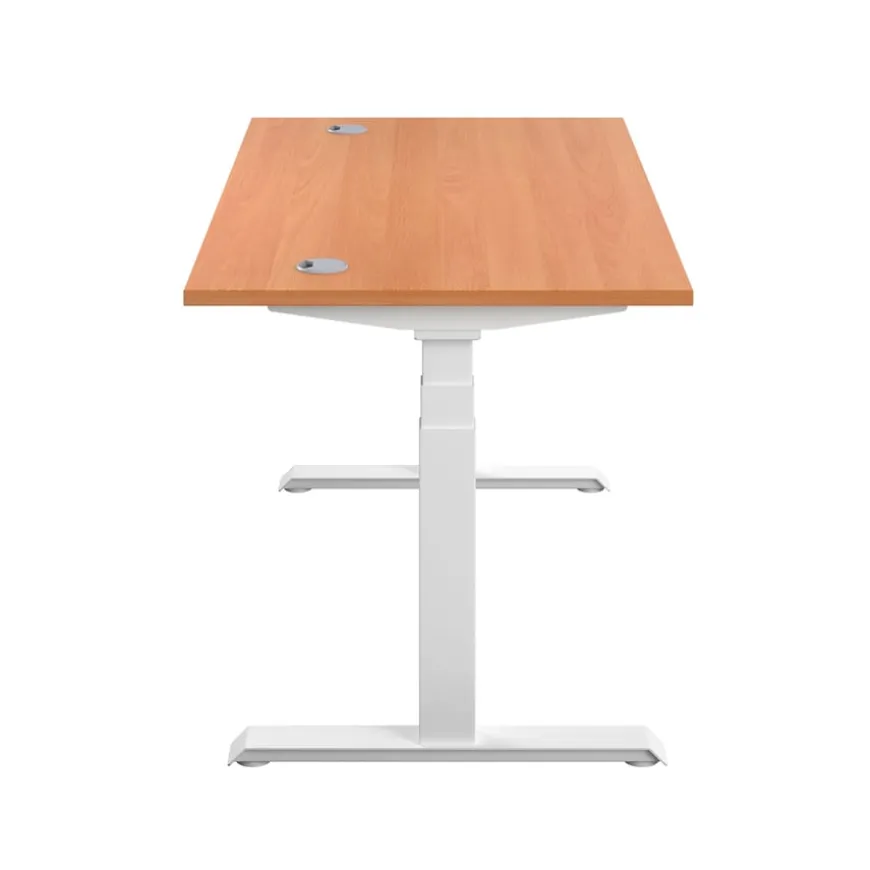 Height Adjustable Desk Beech
