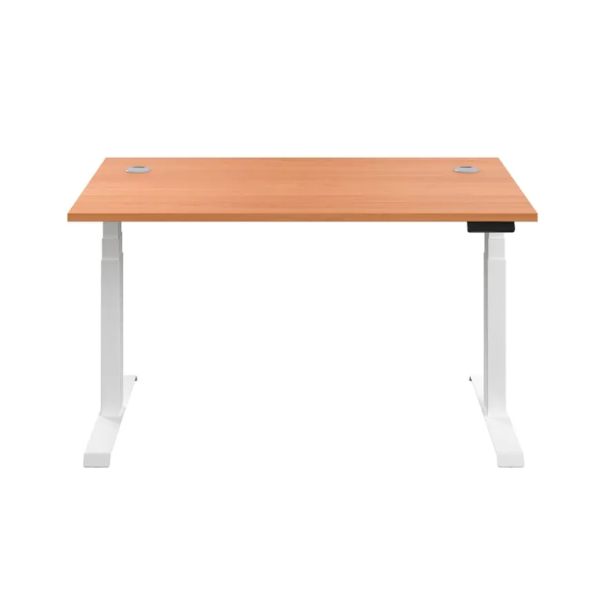 Height Adjustable Desk Beech