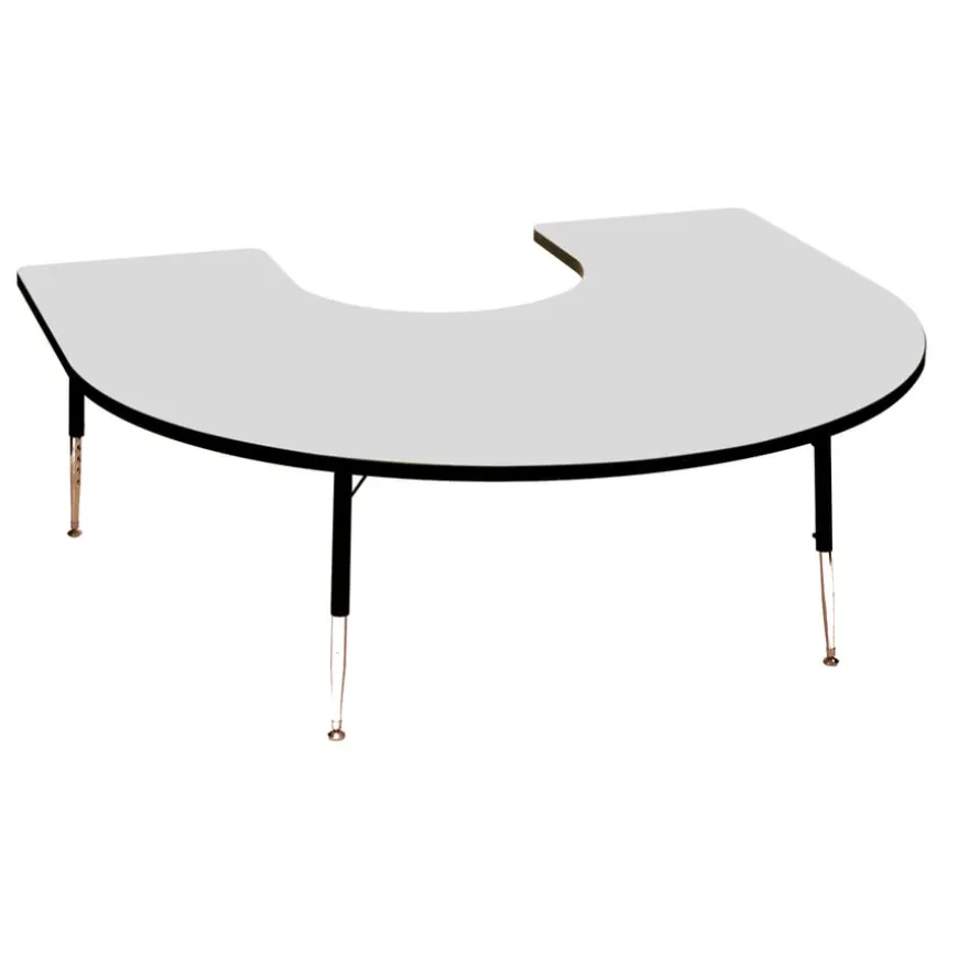 Height Adjustable Horseshoe Classroom Table