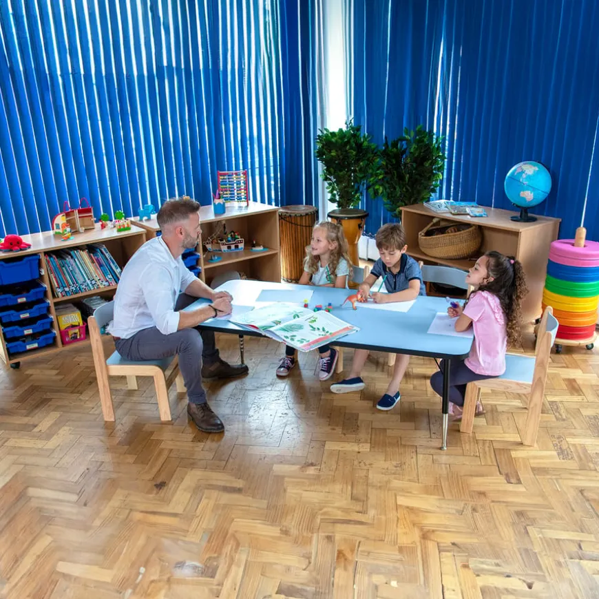 Height Adjustable Rectangle Table