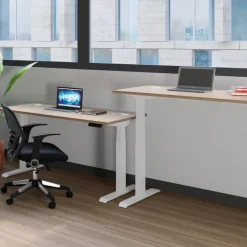 Height Adjustable Table Oak