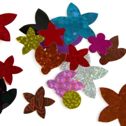 Holographic Card Flowers Assorted 500pk
