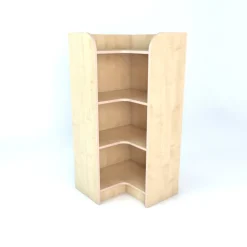 Internal Corner Library Bookcase In Maple