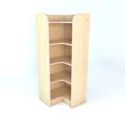 Internal Corner Library Bookcase In Maple