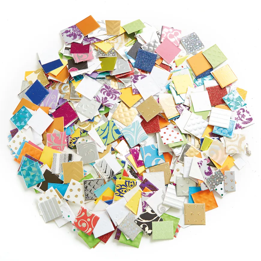 Jumbo Textured Paper Mosaics Assorted 2000pk