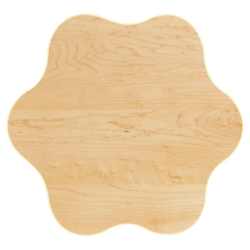 KubbyClass 6 Leaf Petal Table Maple