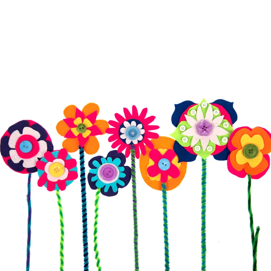 Large Brightly Coloured Craft Buttons 1lb Bag